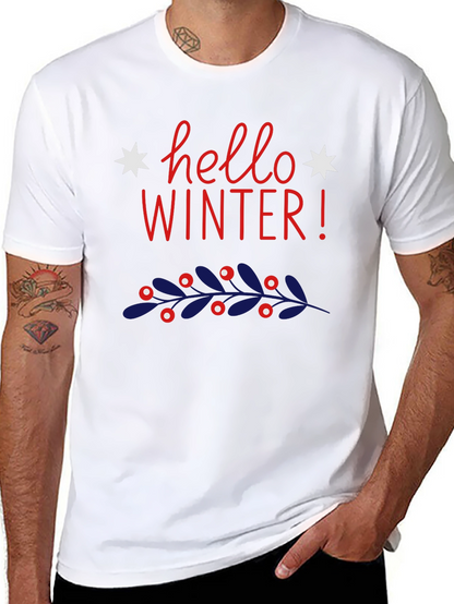 Hello Winter Graphic Tee - Holiday Style