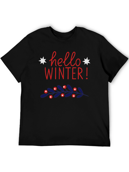 Hello Winter Graphic Tee - Holiday Style