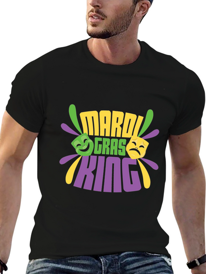 Mardi Gras King Black T-Shirt