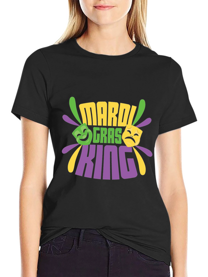 Mardi Gras King Black T-Shirt