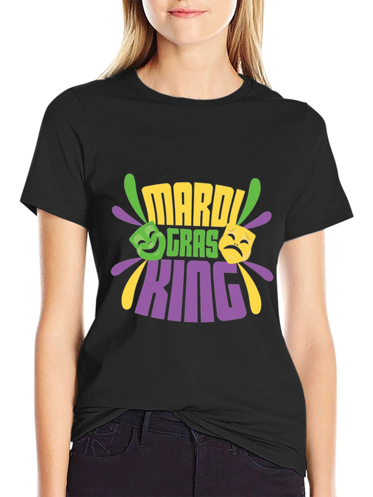 Mardi Gras King Black T-Shirt