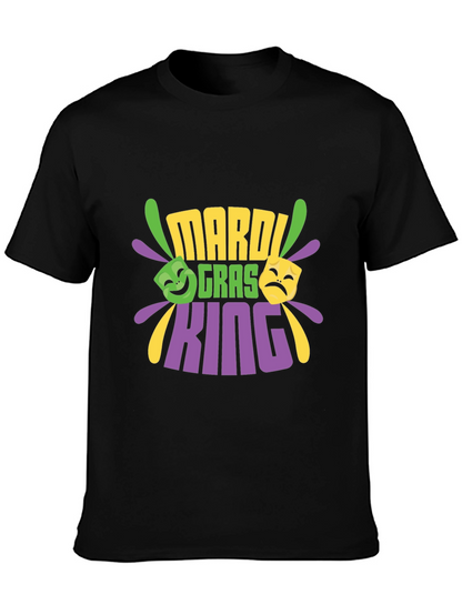 Mardi Gras King Black T-Shirt