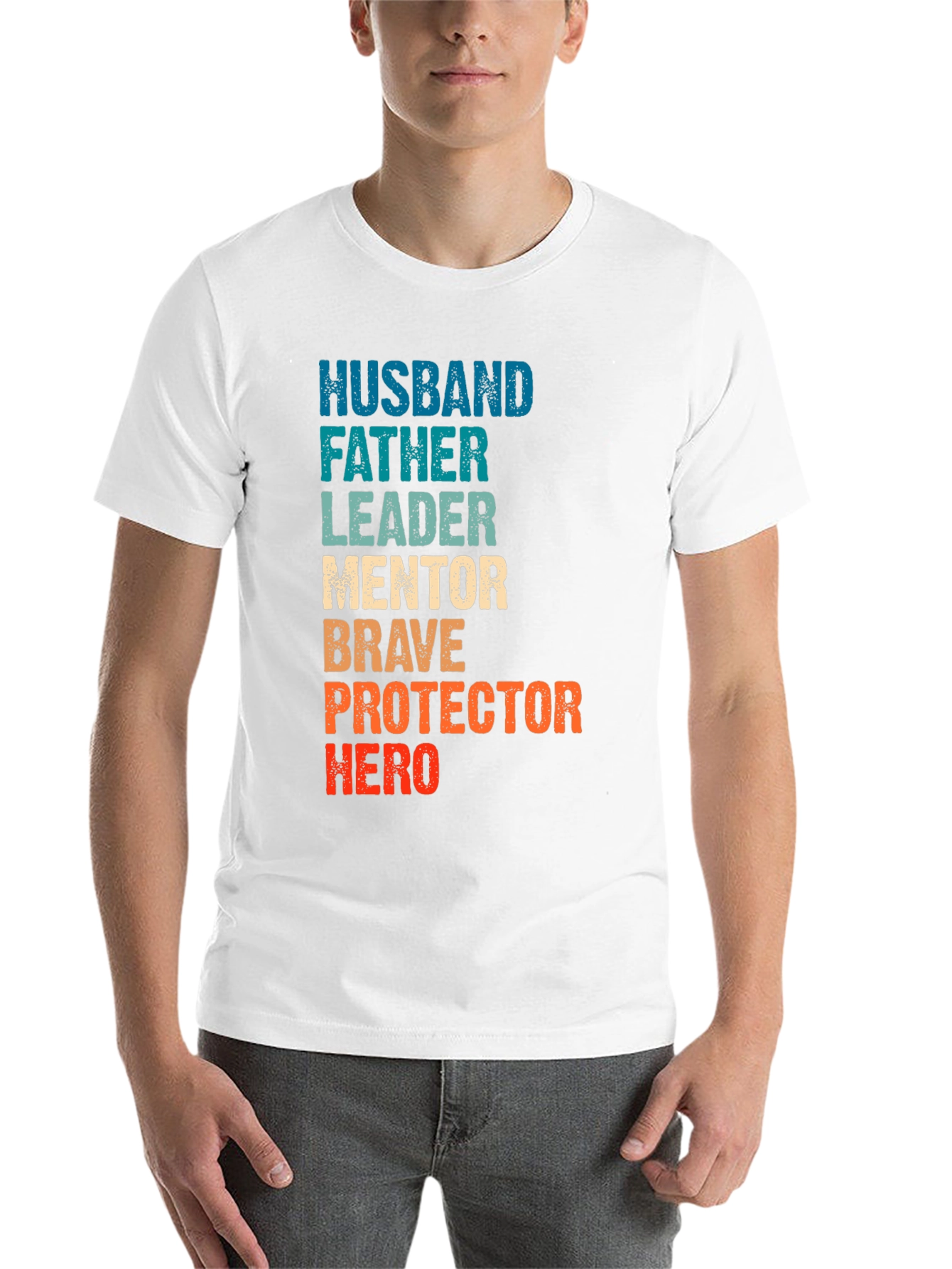 Husband Father Leader Hero Graphic Tee