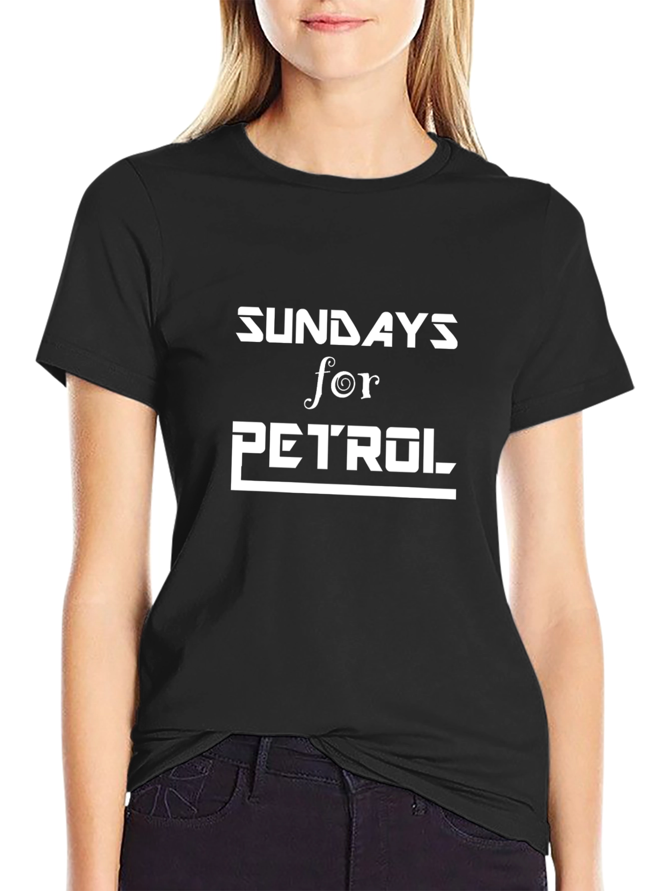 Sundays for Petrol Graphic Black Tee