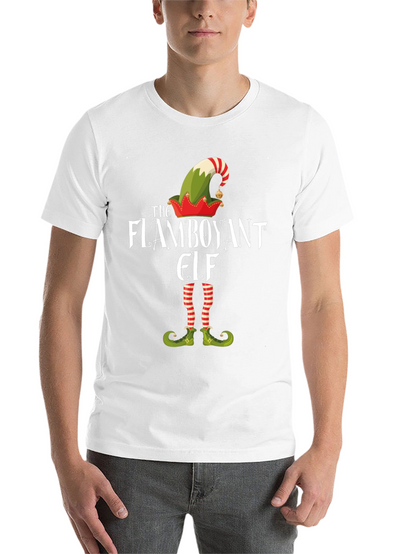 Flamboyant Elf Graphic Tee - Holiday T-Shirt