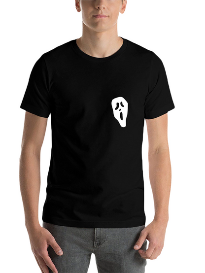 Ghost Face Graphic Black T-Shirt
