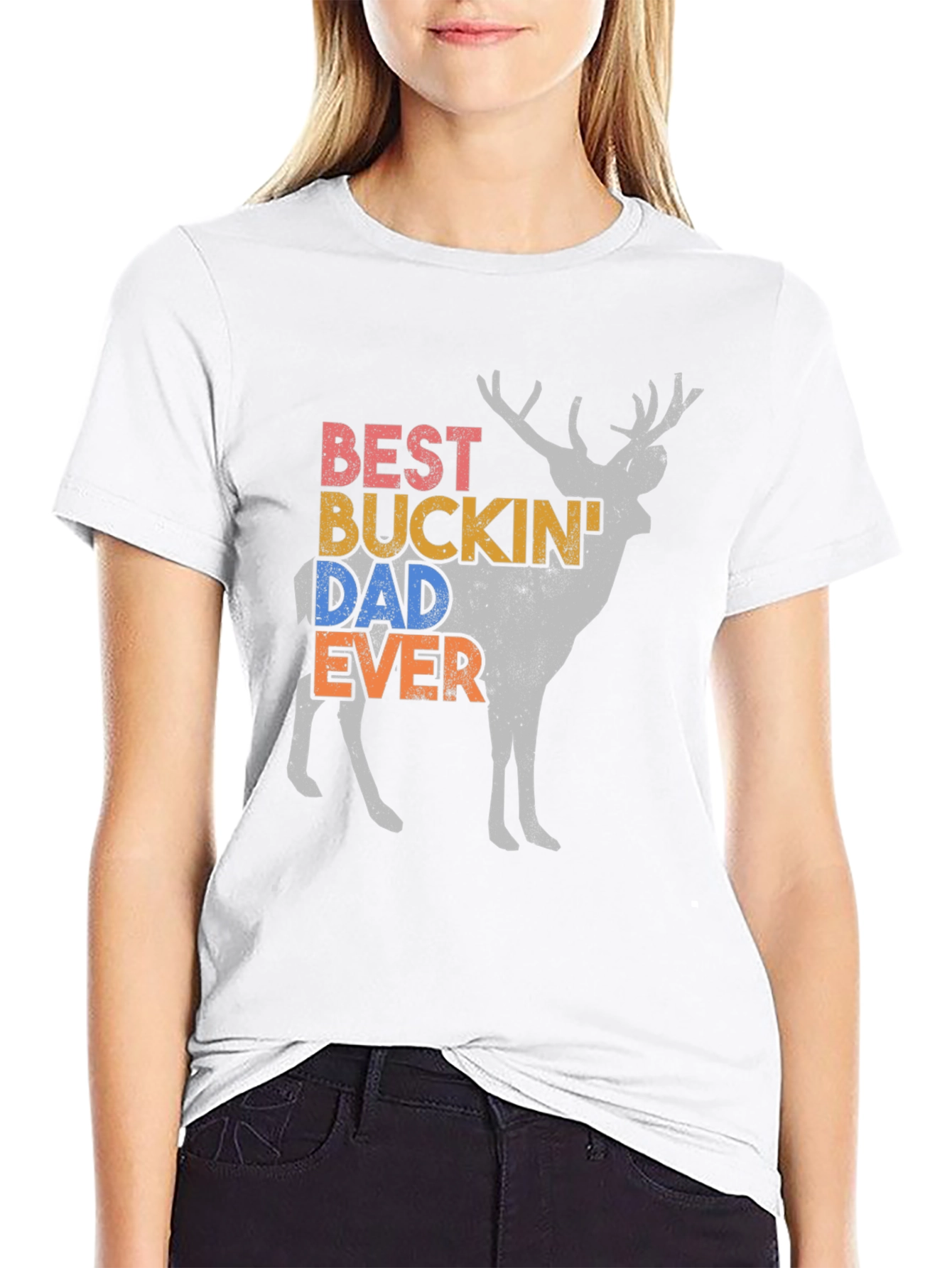 Best Buckin Dad Ever Deer Graphic Tee