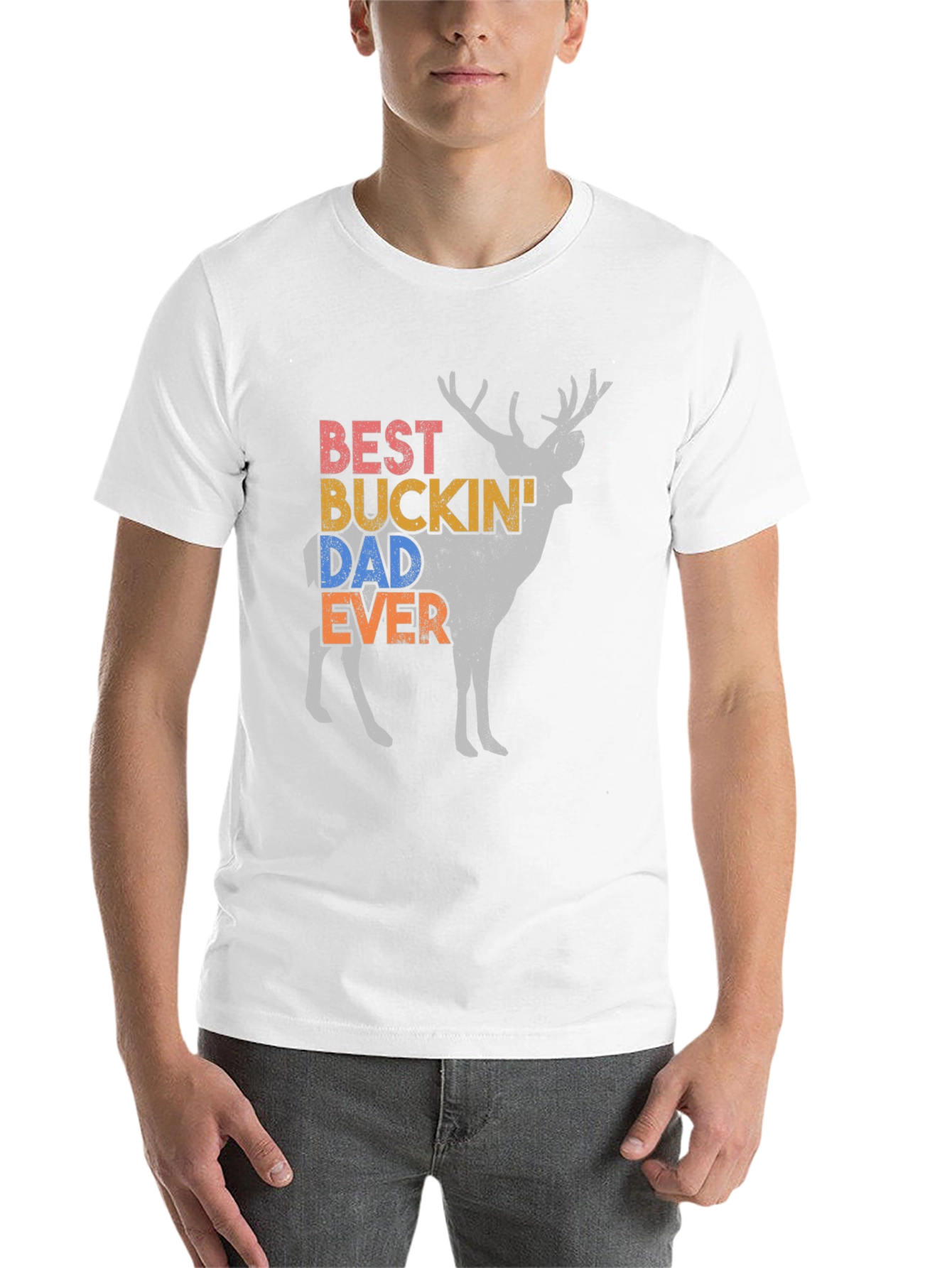 Best Buckin Dad Ever Deer Graphic Tee