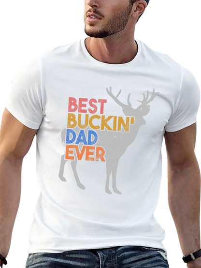 Best Buckin Dad Ever Deer Graphic Tee