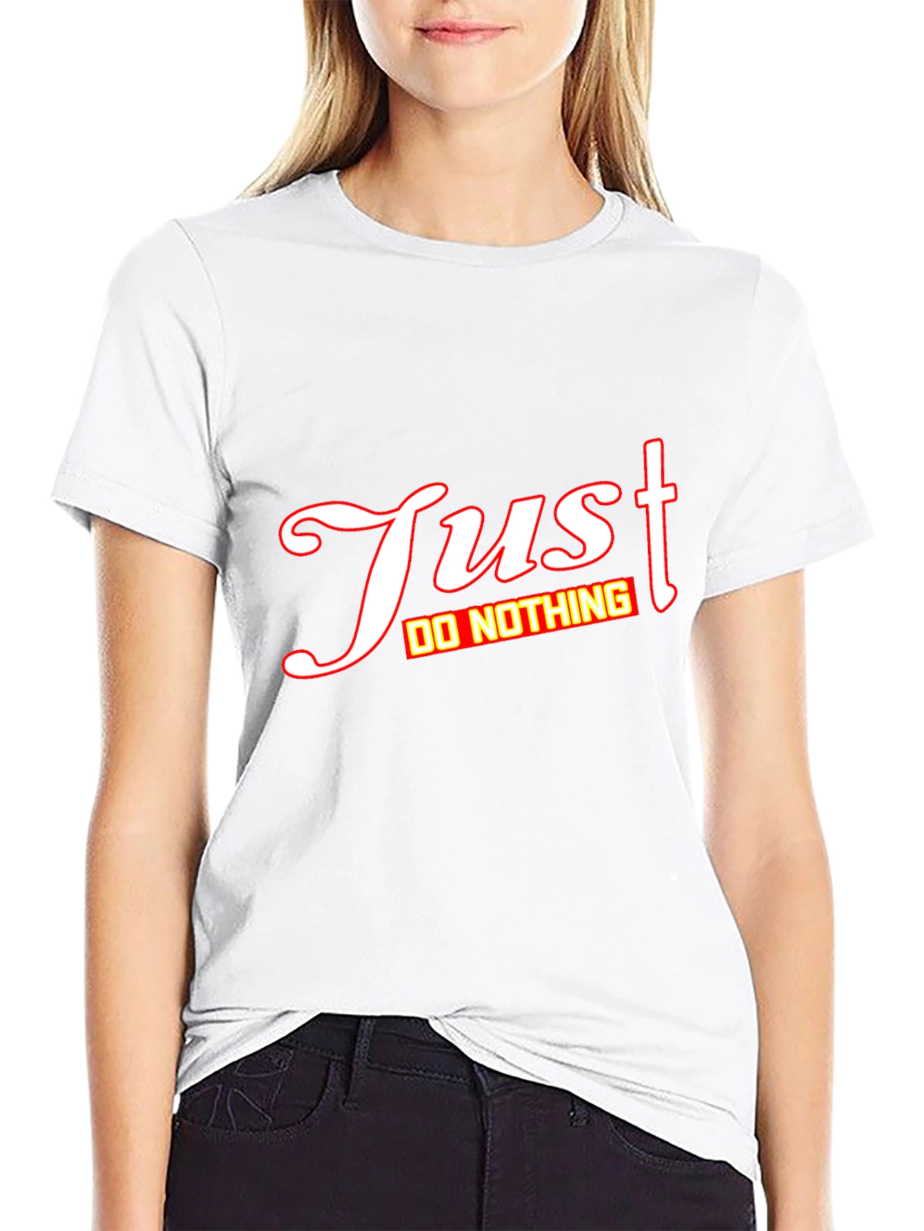 Just Do Nothing Graphic Tee - Mens Black T-Shirt
