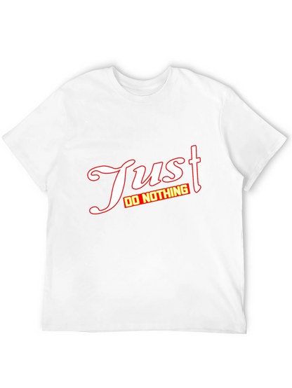 Just Do Nothing Graphic Tee - Mens Black T-Shirt
