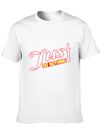 Just Do Nothing Graphic Tee - Mens Black T-Shirt