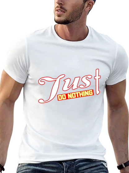 Just Do Nothing Graphic Tee - Mens Black T-Shirt