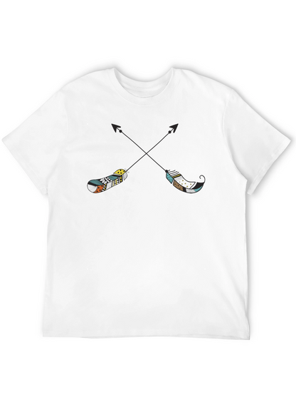Tribal Arrow Tee - Casual Black T-Shirt