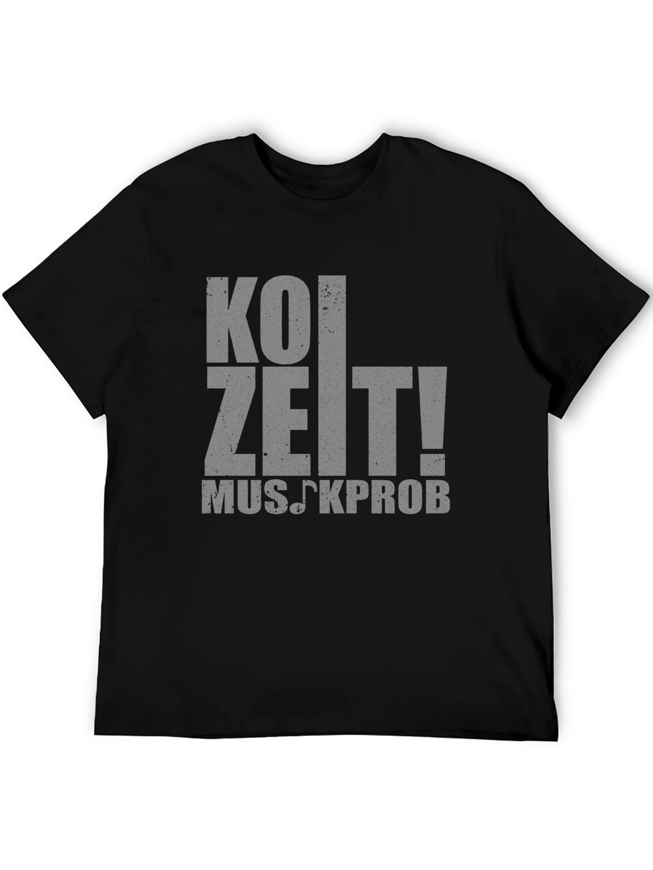 Koi Zeit! Musikprob T-Shirt - Black Cotton Tee