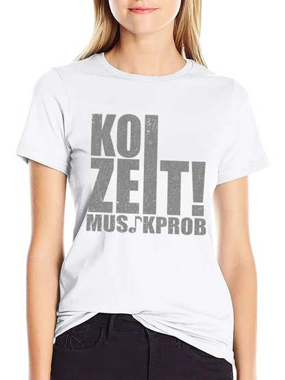 Koi Zeit! Musikprob T-Shirt - Black Cotton Tee