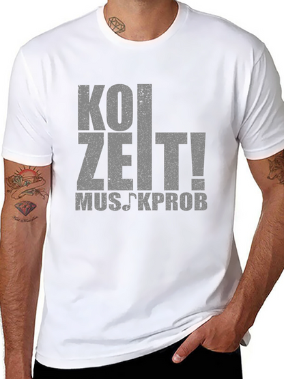Koi Zeit! Musikprob T-Shirt - Black Cotton Tee