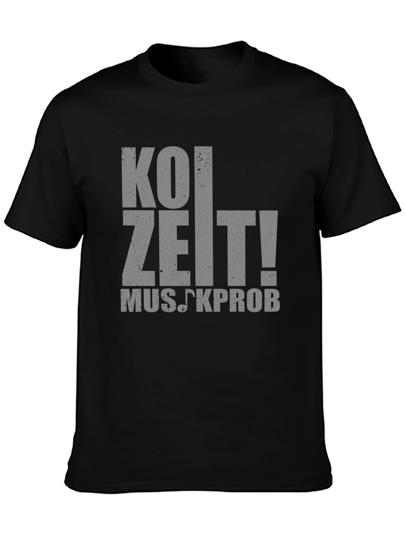 Koi Zeit! Musikprob T-Shirt - Black Cotton Tee