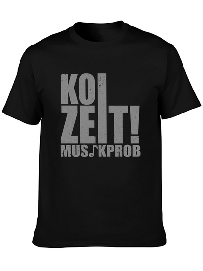 Koi Zeit! Musikprob T-Shirt - Black Cotton Tee