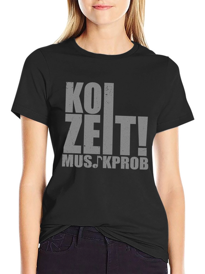 Koi Zeit! Musikprob T-Shirt - Black Cotton Tee