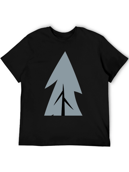 Geometric Tree Graphic Print T-Shirt