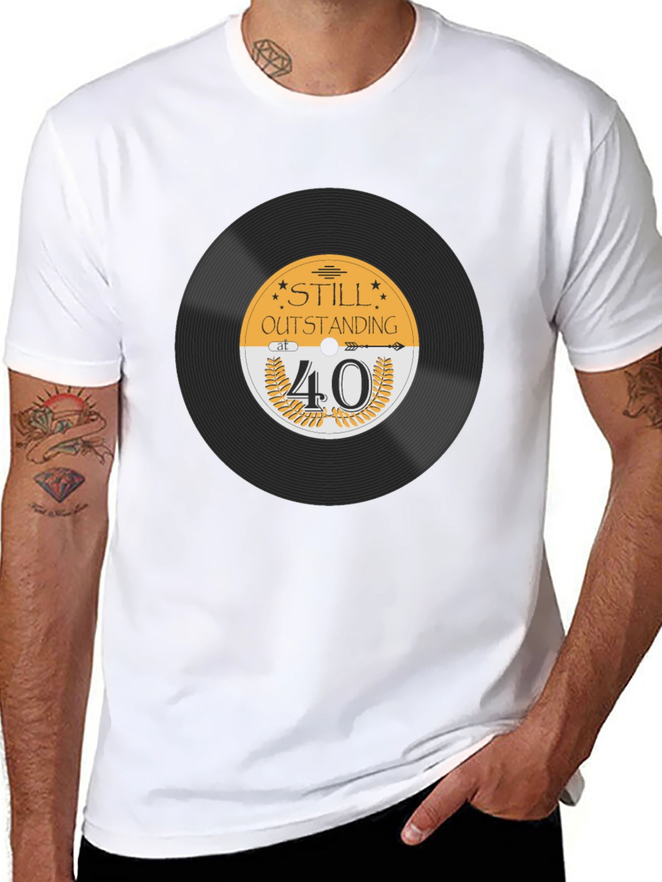 Still Outstanding at 40 Black T-Shirt