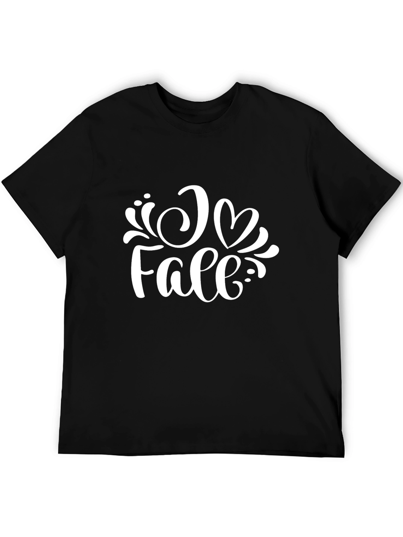 I Heart Fall Black Graphic Tee