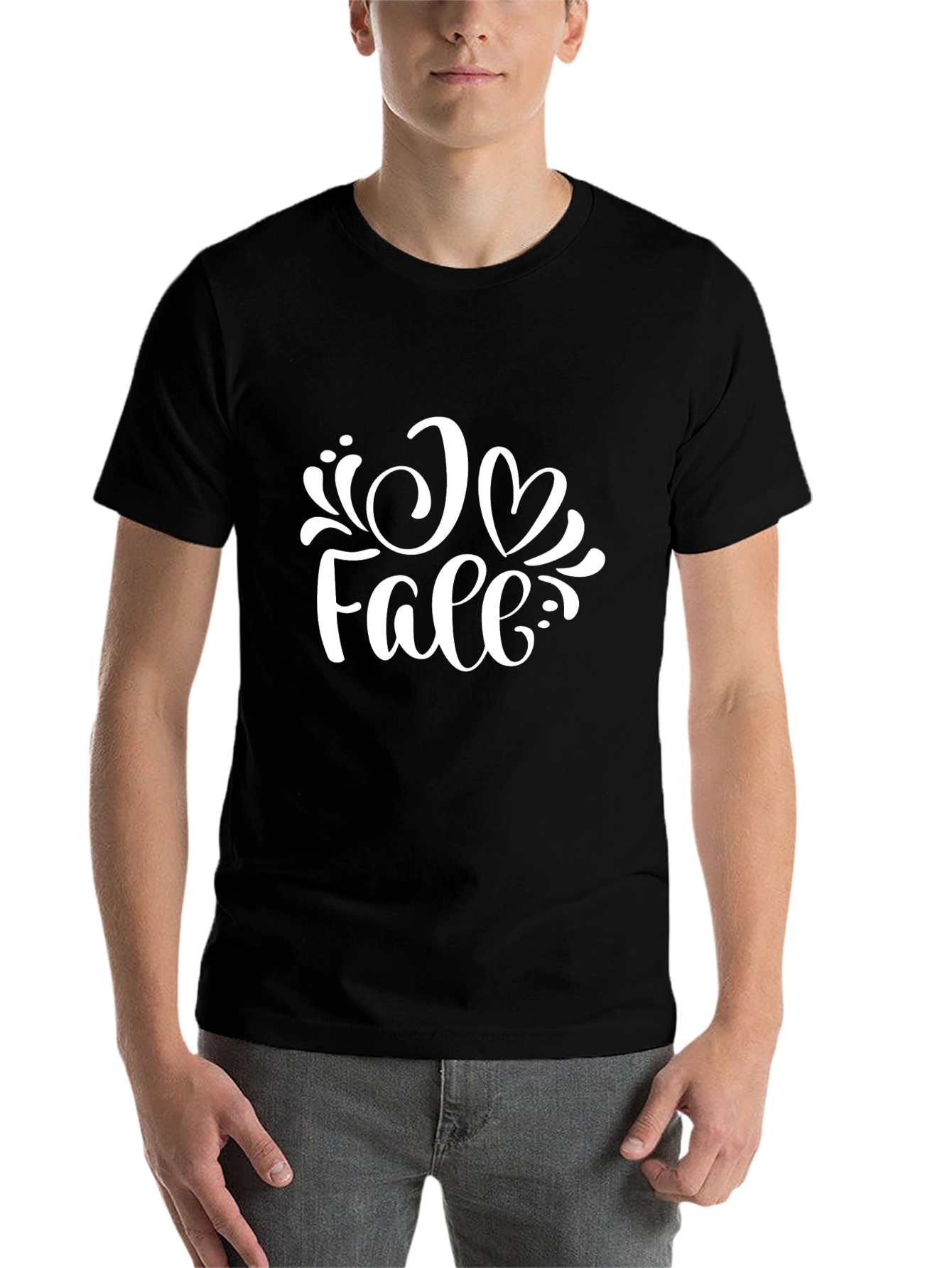 I Heart Fall Black Graphic Tee