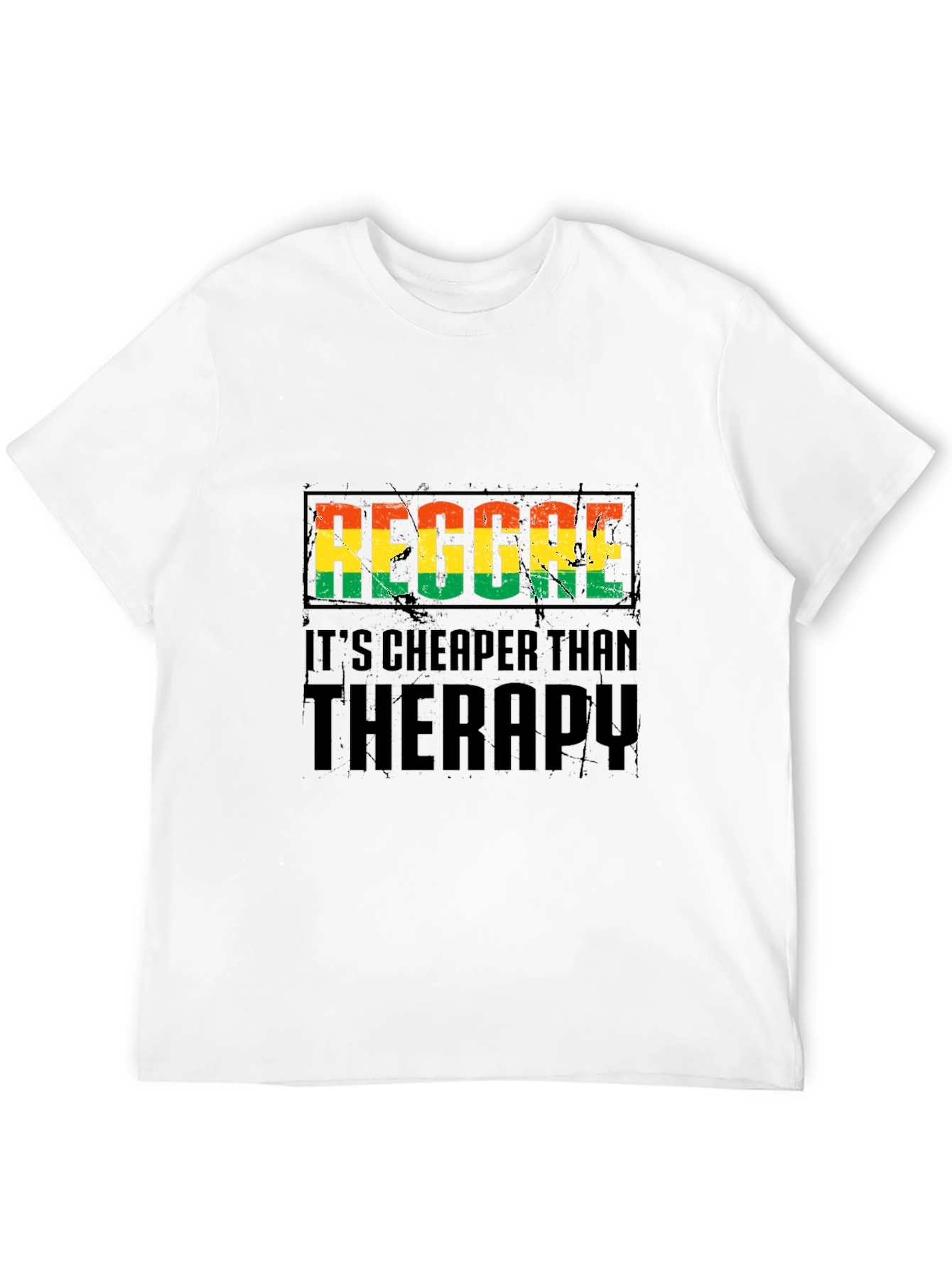 Reggae Cheaper Than Therapy Black T-Shirt