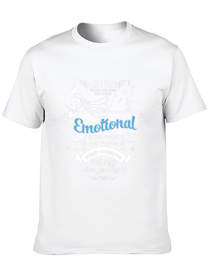 Emotional Song Black Graphic T-Shirt