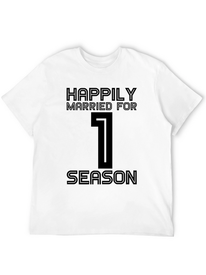 Happily Married For 1 Season Black T-Shirt
