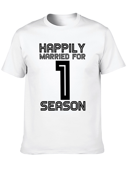 Happily Married For 1 Season Black T-Shirt