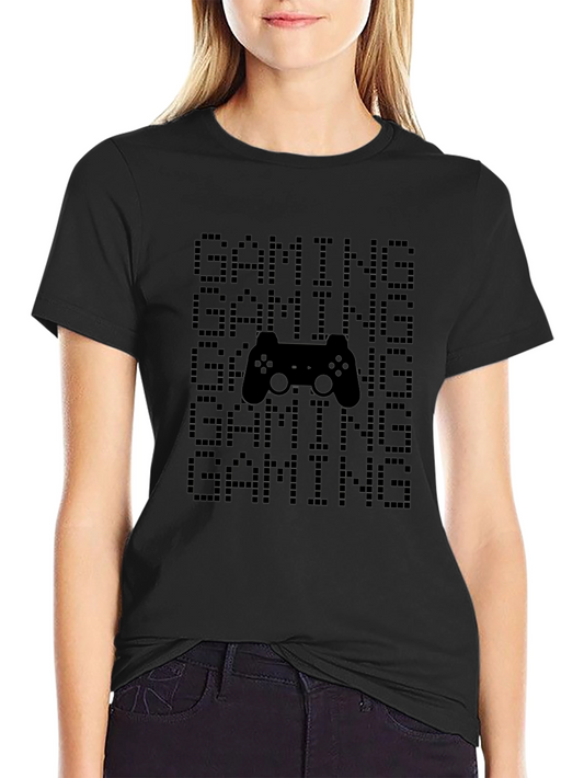 Gaming Pixel Art Black T-Shirt