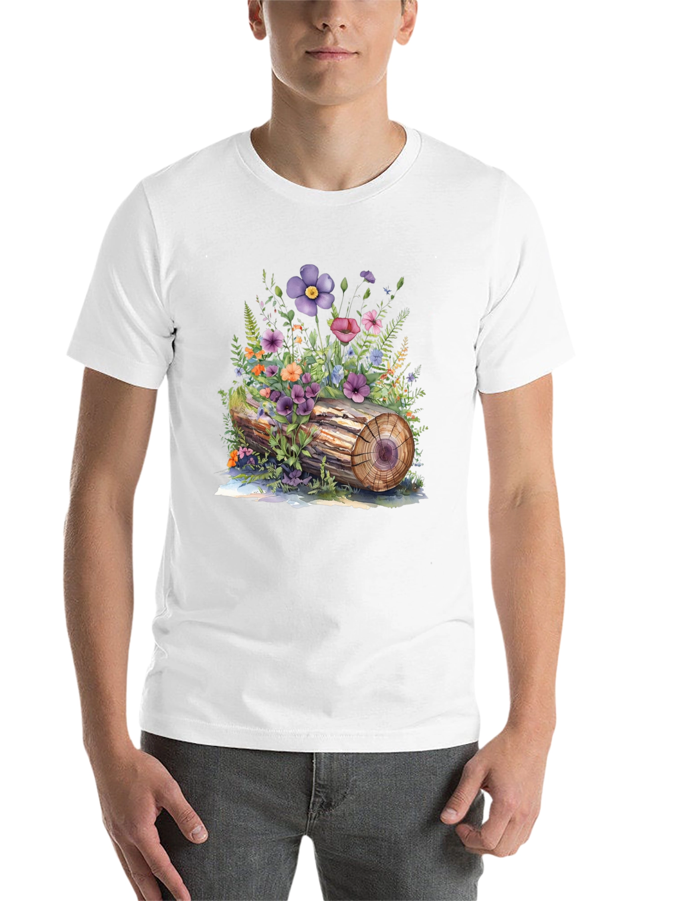 Floral Log Graphic Tee