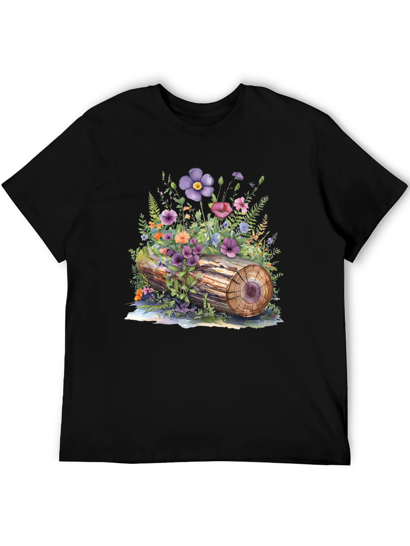 Floral Log Graphic Tee