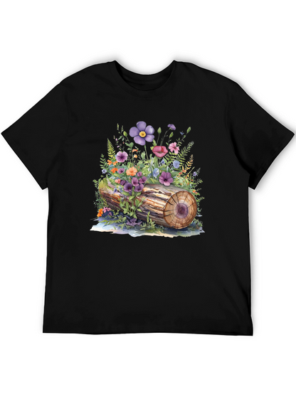 Floral Log Graphic Tee