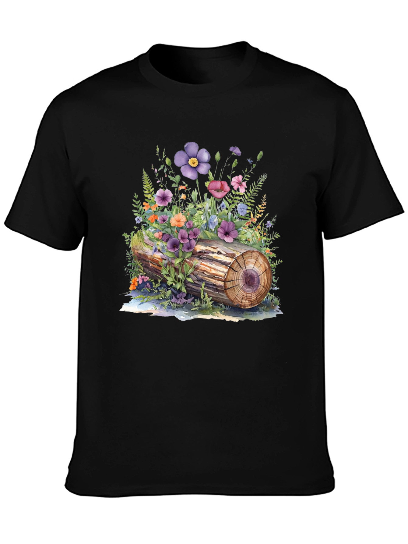 Floral Log Graphic Tee