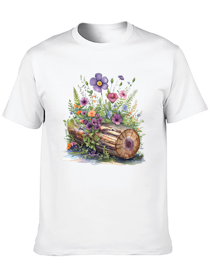 Floral Log Graphic Tee