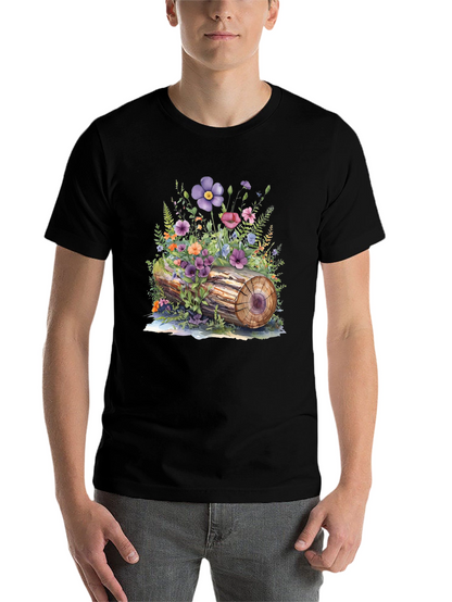 Floral Log Graphic Tee