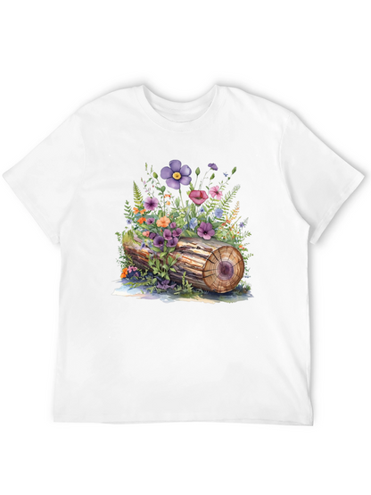 Floral Log Graphic Tee