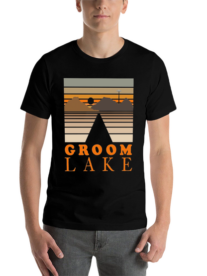 Groom Lake Graphic Tee - Retro Alien Conspiracy Shirt