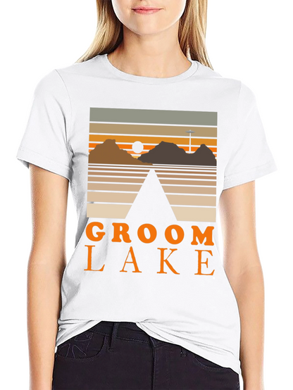 Groom Lake Graphic Tee - Retro Alien Conspiracy Shirt