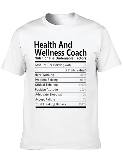 Health and Wellness Coach Funny T-Shirt