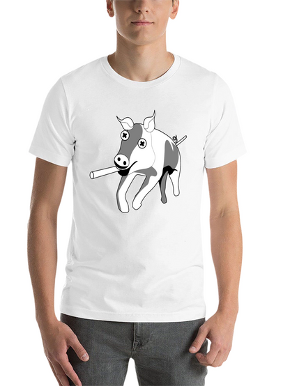 Cartoon Pig T-Shirt - Unique Graphic Tee