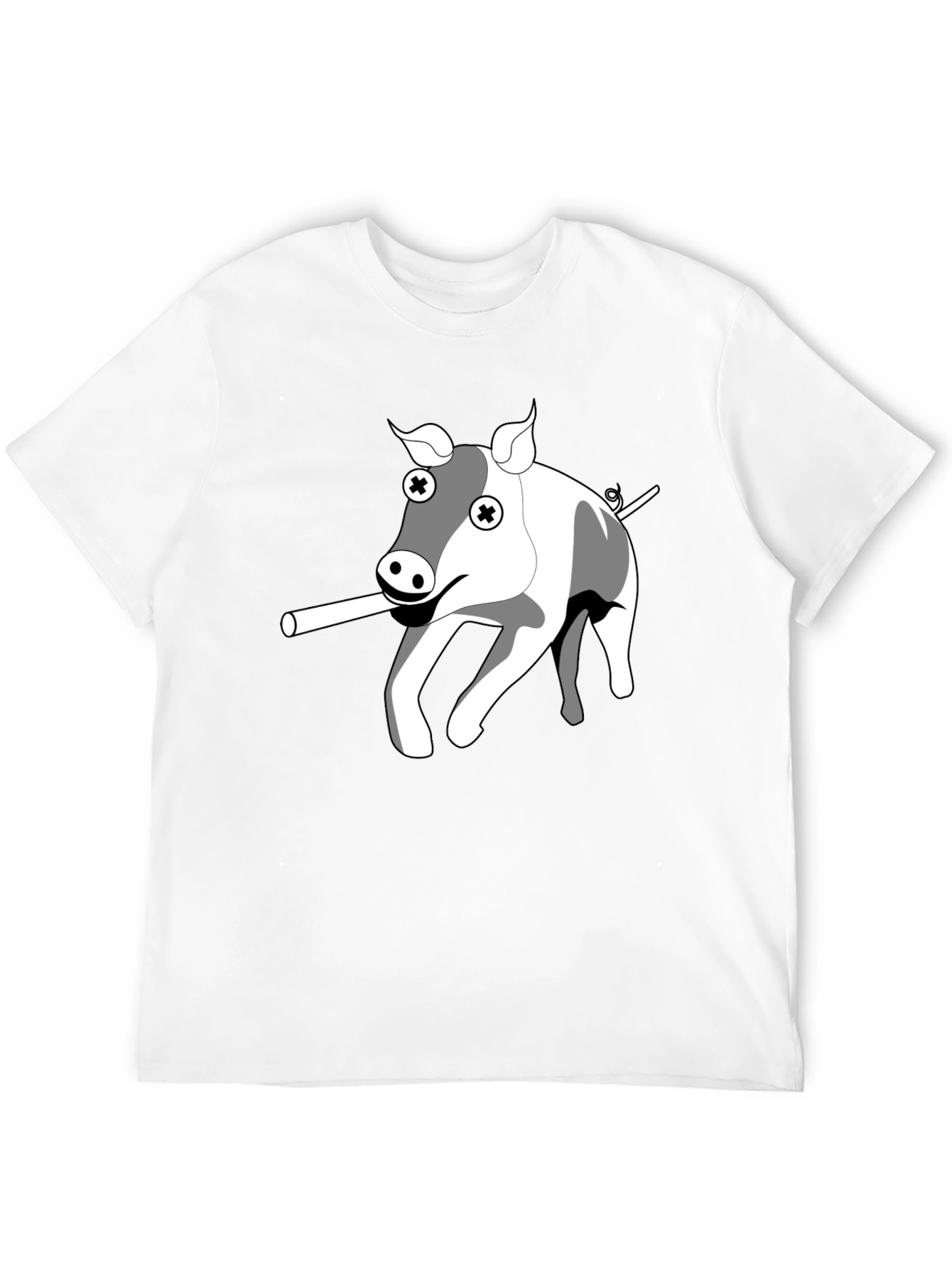 Cartoon Pig T-Shirt - Unique Graphic Tee