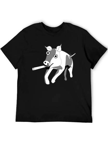 Cartoon Pig T-Shirt - Unique Graphic Tee