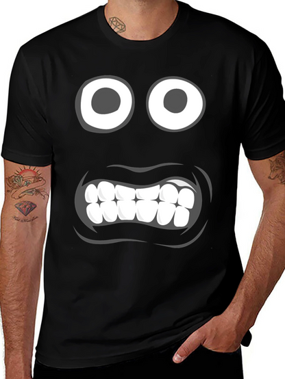 Funny Face Graphic Tee - Black