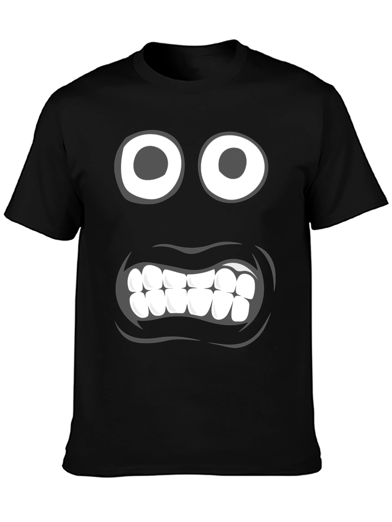 Funny Face Graphic Tee - Black