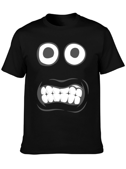 Funny Face Graphic Tee - Black