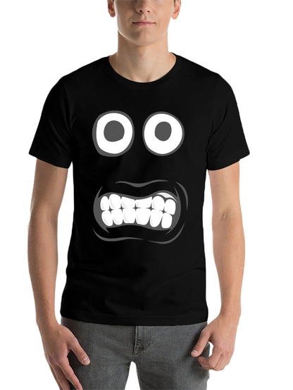 Funny Face Graphic Tee - Black